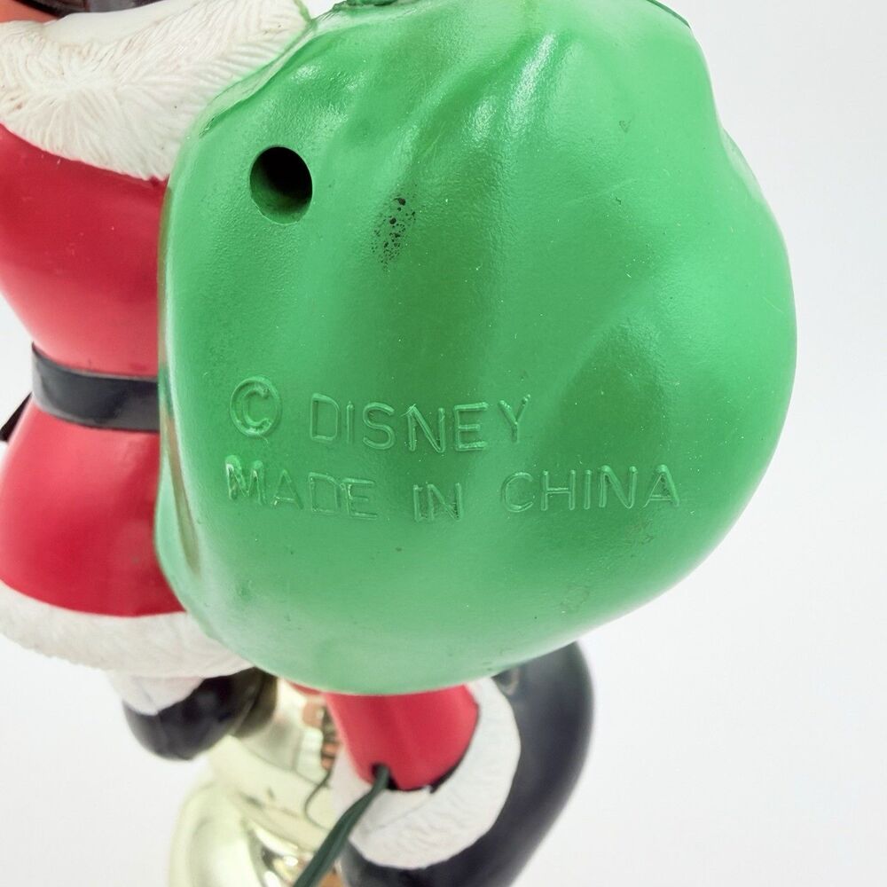 Vintage 95' Mr. Christmas Mickey Mouse Santa Lighted Tree Topper P135 No Adapter - Picture 9 of 13
